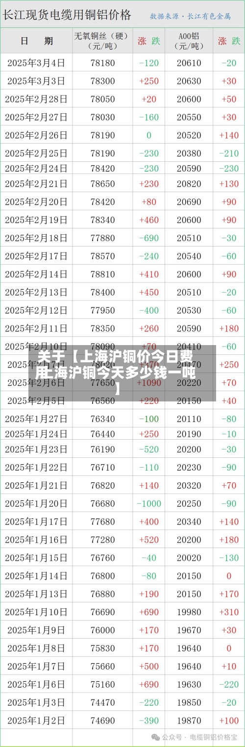 关于【上海沪铜价今日费用
,上海沪铜今天多少钱一吨】-第2张图片