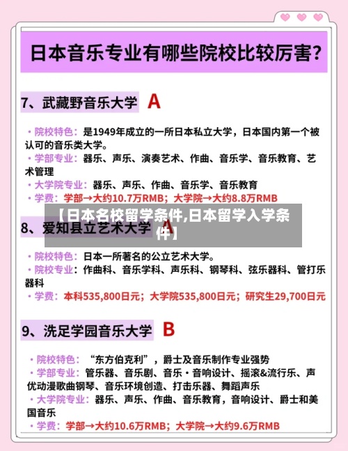 【日本名校留学条件,日本留学入学条件】