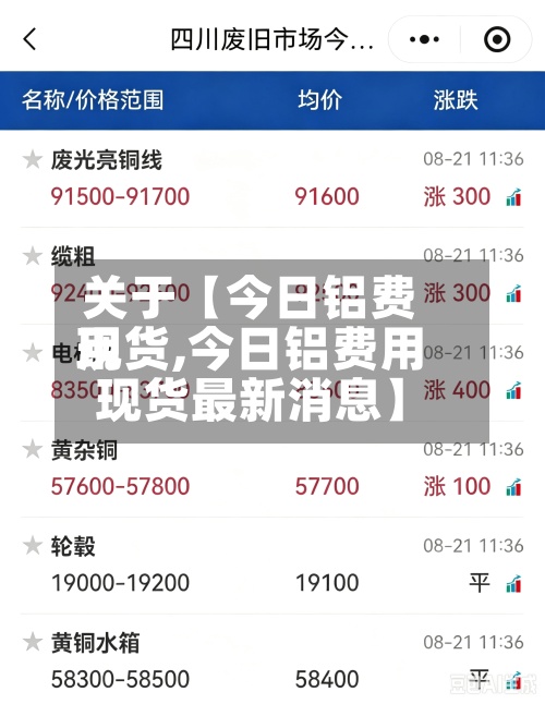 关于【今日铝费用
现货,今日铝费用
现货最新消息】-第3张图片