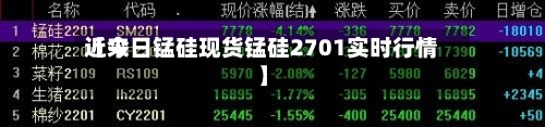 近来
【今日锰硅现货锰硅2701实时行情】-第2张图片