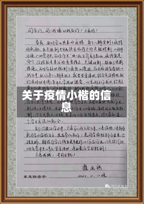 关于疫情小楷的信息-第2张图片
