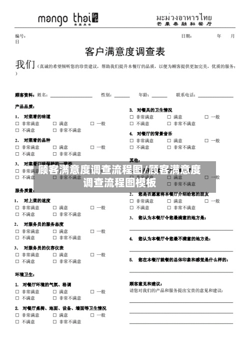 顾客满意度调查流程图/顾客满意度调查流程图模板