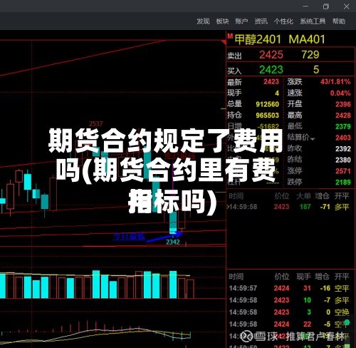 期货合约规定了费用吗(期货合约里有费用指标吗)