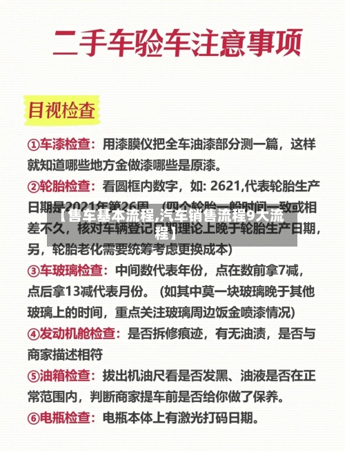 【售车基本流程,汽车销售流程9大流程】