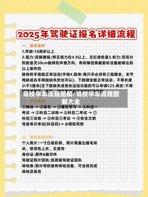 驾校学车流程图解/驾校学车流程图解大全