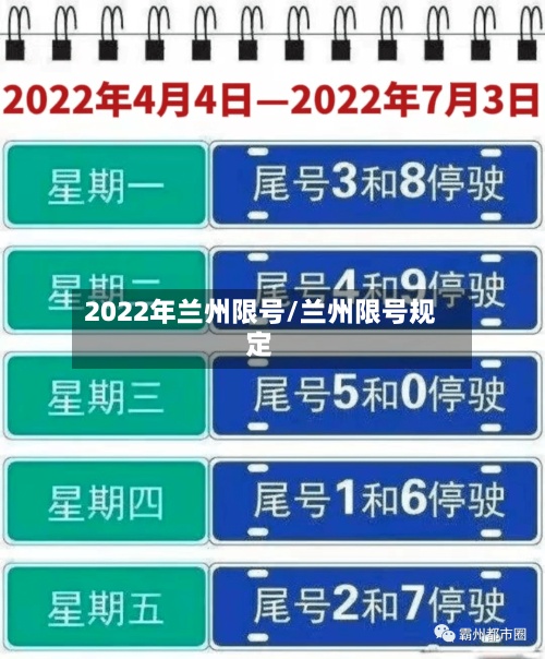 2022年兰州限号/兰州限号规定-第3张图片